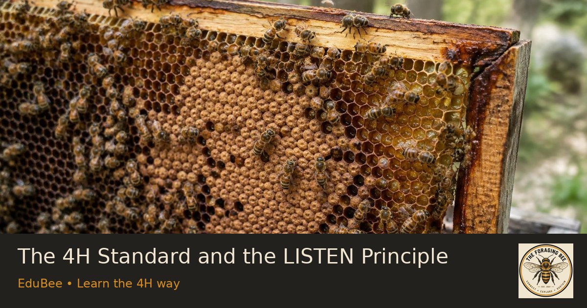 The 4H Standard and the LISTEN Principle — logo-branded illustrative sharing picture