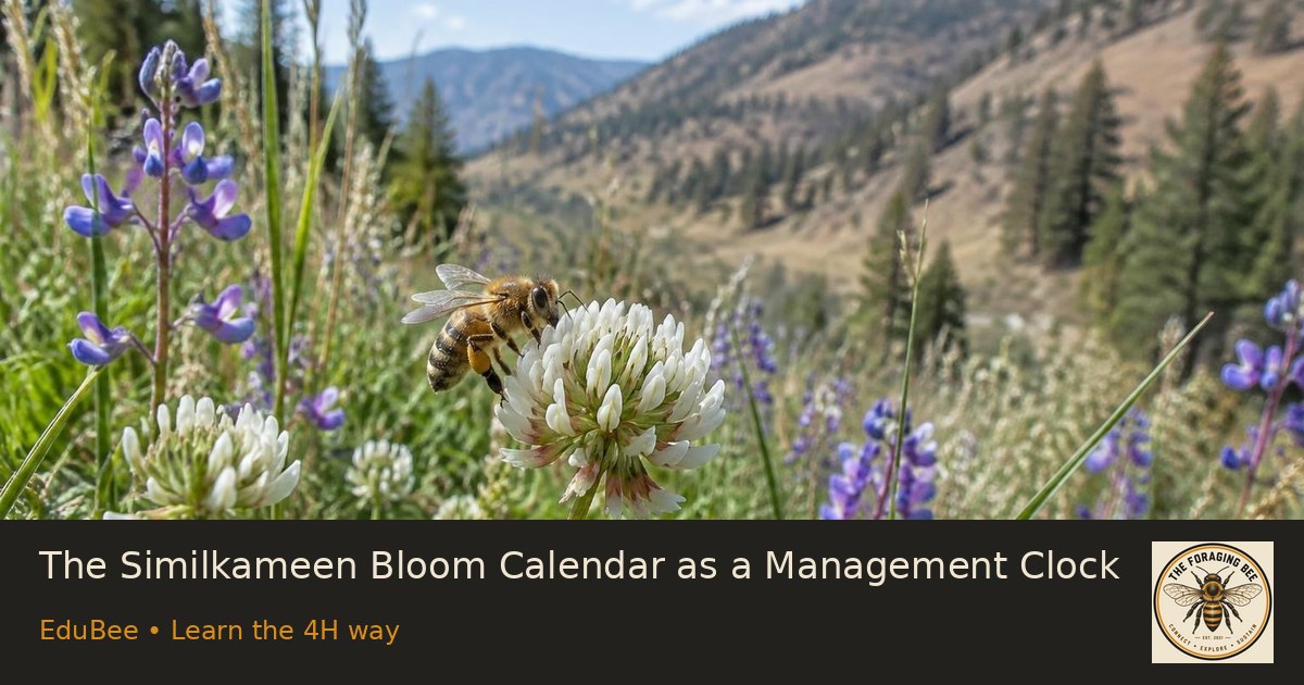 The Similkameen Bloom Calendar as a Management Clock — logo-branded illustrative sharing picture