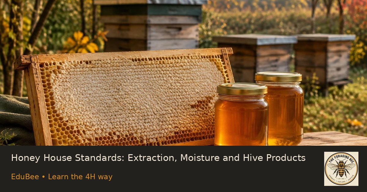 Honey House Standards: Extraction, Moisture and Hive Products — logo-branded illustrative sharing picture