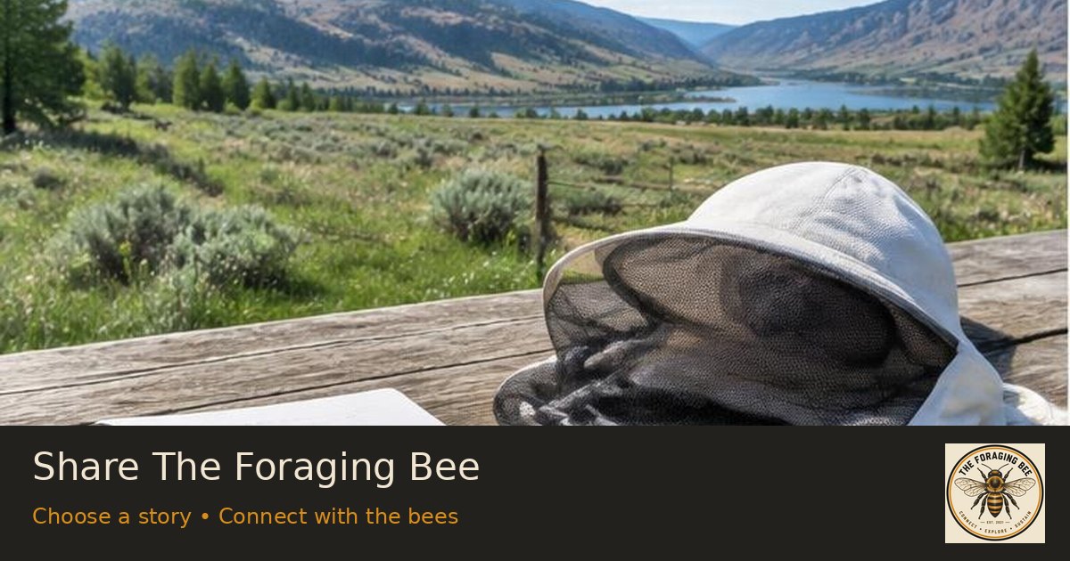 Share The Foraging Bee — logo-branded illustrative sharing picture